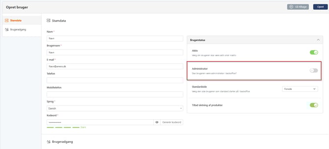 Opret bruger5